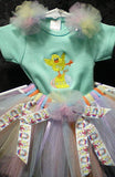 FIRST EASTER WITH CHICK TUTU SET