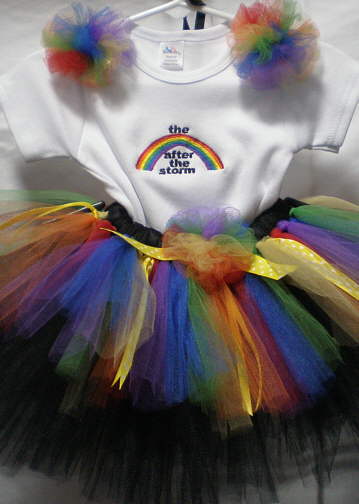RAINBOW AFTER THE STORM DOUBLE LAYER TUTU SET