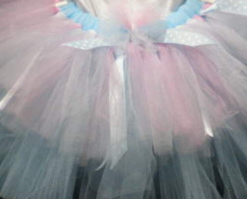 LIGHT BLUE AND PINK DOUBLE LAYER TUTU
